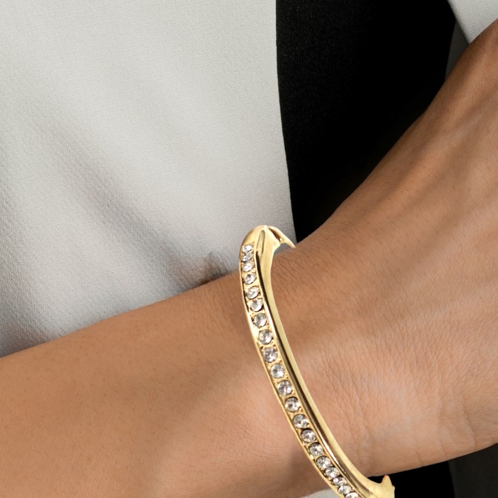 Vintage Gold Cubic Zirconia Bracelet